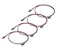 CERRXIAN Lot de 4 câbles d'alimentation 2 broches pour commutateur hôte PC - Câble d'alimentation de redémarrage d'ordinateur ATX - Bouton de réinitialisation de carte mère