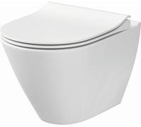 Cersanit City cuvette wc avec abattant à descente lente suspendue sans bride blanc K701-104
