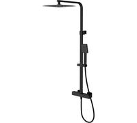Cersanit City ensemble de douche mural avec thermostat oui noir S951-849