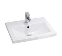 Cersanit Como lavabo 50x40 cm rectangulaire de meuble blanc K32-002-BOX