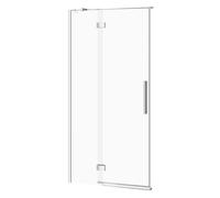 Cersanit Crea porte de douche 100 cm à ouverture basculante chrome brillant/verre transparent S159-001
