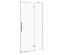 Cersanit Crea porte de douche 100 cm à ouverture basculante chrome brillant/verre transparent S159-002