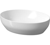 Cersanit Larga lavabo 38.5x50.5 cm ovale à poser blanc K677-002