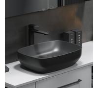 Cersanit Larga lavabo 38x38 cm carrée à poser anthracite K677-012