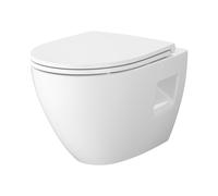 Cersanit Moduo cuvette wc avec abattant à descente lente suspendue sans bride avec vortex blanc brillant S4013-010