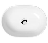 Cersanit Moduo lavabo 50x35.5 cm ovale à poser blanc brillant K116-049