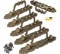 cersaty ADNEWX Poignée Meuble Vintage, Bronze Poignée de Tiroir Antiques, Boutons de Portes pour Placards 6 Pcs avec Vis + Tournevis