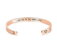 CERSLIMO Bracelet d'amitié pour femme - Cadeau d'amitié inspirant pour meilleure amie, bracelet manchette motivant pour sœurs, mère, enseignant, Acier inoxydable, Inconnu