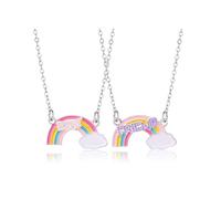 CERSLIMO Collier pour meilleure amie - Collier mignon tortue de mer/avocat/arc-en-ciel/chiens pour 2 filles Bijoux pour meilleure amie Cadeau d'anniversaire Noël, Plaqué or, Pas de gemme