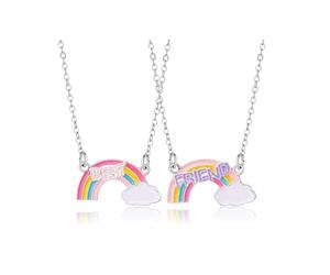 CERSLIMO Collier pour meilleure amie - Collier mignon tortue de mer/avocat/arc-en-ciel/chiens pour 2 filles Bijoux pour meilleure amie Cadeau d'anniversaire Noël, Plaqué or, Pas de gemme