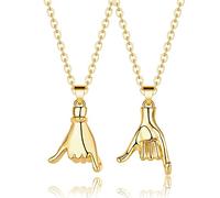 CERSLIMO Couple Magnetic Necklaces, 2 PCS Matching Necklace Couples Gifts for Boyfriend Girlfriend, Romantic Mutual Attraction Gifts | Silver Moon & Son Pendant Necklaces Him and Her Gifts