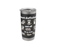 Certainement pas tous d'affilée Un drôle de raton laveur Trash Panda Gobelet isotherme en acier inoxydable double paroi