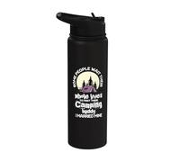 Certaines personnes attendent de se rencontrer mais j'ai épousé mon pote de camping Stainless Steel Insulated Water Bottle