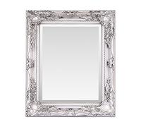 certains miroirs Enzo Petite table Miroir - French Vintage, antique Style baroque - 27 cm x 32 cm - Chic Home Decor (Argent antique)