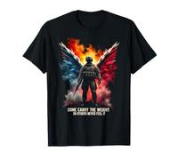 Certains transportent Le Poids afin Que d'autres ne Le sentent jamais comme Ailes de Soldat T-Shirt