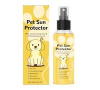 Certes solaires pour chiens - brume d'écran, pulvérisation de soins | Formule naturelle légère pour animaux de compagnie en plein air lors des aventures d'été, voyages à pied, sports nautiques, jours