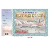 Certificado de Bautismo en Agua Azul Paloma