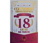 Certificat d'anniversaire Carte 18e anniversaire Femmes