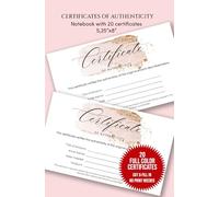 Certificate of Authenticity for Art: Small Size Certificate of Authenticity for Artwork | Notebook with 20 Certificates | Art Authentication ... Paintings, Prints, and Handmade Artwork