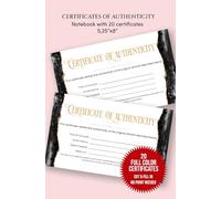 Certificate of Authenticity for Artwork: Small Size Certificate of Authenticity for Artwork | Notebbok with 20 Certificates | Art Authentication ... Original Paintings, Prints, and Handmade Art
