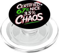 Certifié 67% Nice - Gen Alpha Brain Rot - Funny Christmas PopSockets PopGrip pour MagSafe
