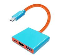 [Certifié Apple MFi] Adaptateur 3 en 1 USB C vers HDMI 8K @ 30 Hz pour iPhone 17/16/15, cordon Type-C vers HDMI avec PD 100 W et port USB 3.2, compatible avec MacBook Pro/Air iPad Pro vers moniteur de