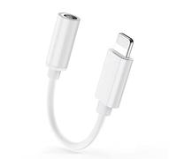 [Certifié Apple MFi] Adaptateur iPhone Jack Lightning vers 3.5 mm Aux Audio Adaptateur Casque Compatible avec iPhone 13 Pro/13/12/11/11 Pro Max/X/7/8/8 Plus