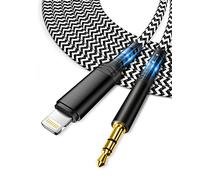 [Certifié Apple MFi] Câble AUX de voiture pour iPhone，Câble auxiliaire Lightning vers 3,5 mm pour voiture/casque/haut-parleur, compatible avec iPhone 14/14 Pro/13/13 Pro/12/12 Pro/11/11Pro/X/XS/XR/8/7