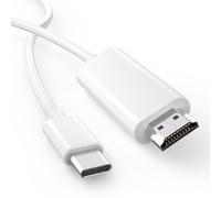 [Certifié Apple MFi] Câble USB C vers HDMI pour iPhone 17 16 15 vers TV 1,8 | Adaptateur AV numérique de type C 4K @ 60 Hz pour iPhone 17 16 15 Pro Max, MacBook vers HDTV moniteur projecteur