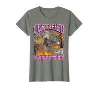 Certifié Dumb Funny Offensive Donkey Meme Bootleg Graphic T-Shirt