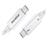 [Certifié Intel]Maxonar Câble Thunderbolt 4 2M Câble TB4 USB 4,40Gbits/100W,8K@60Hz,5K@60Hz,Dual Vidéo 4K Compatible pour Moniteur,Mac Studio,écran Studio,M1 M2 Macbook Air,SSD,eGpu,Station D'accueil