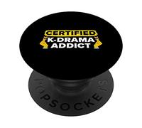Certifié K-Drama Addict coréen Oppa Corée du Sud PopSockets PopGrip Interchangeable