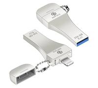 Certifié MFi Clé USB iPhone 256 Go, Clé USB Lightning Pendrive pour iPhone, Clef USB iPhone Cle USB iPad, USB Flash Drive iPhone Memory Stick Flash Photo Stick Stockage Externe pour iPhone iPad PC Mac