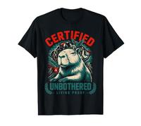 Certifié sans dérangement Capybara Wildlife Living Proof T-Shirt Graphique avec Valeur