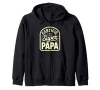 Certifié Super Papa Étoiles Brillantes Sweat à Capuche