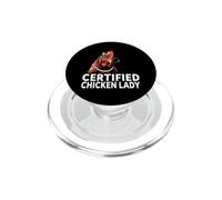Certified Chicken Lady Funny Backyard Poultry PopSockets PopGrip pour MagSafe