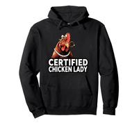 Certified Chicken Lady Funny Backyard Poultry Sweat à Capuche