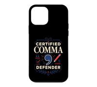 Certified Comma Defender Professeur de Grammaire Anglais Coque pour iPhone 12 Mini