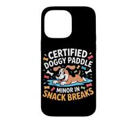 Certified Doggy Paddle Minor in Snack Breaks Coque pour iPhone 14 Pro Max