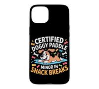 Certified Doggy Paddle Minor in Snack Breaks Coque pour iPhone 15 Plus
