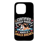 Certified Doggy Paddle Minor in Snack Breaks Coque pour iPhone 15 Pro