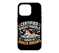 Certified Doggy Paddle Minor in Snack Breaks Coque pour iPhone 16 Pro