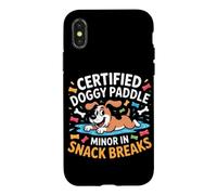 Certified Doggy Paddle Minor in Snack Breaks Coque pour iPhone X/XS