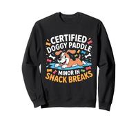 Certified Doggy Paddle Minor in Snack Breaks Sweatshirt