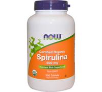 Certified Organic Spiruline, 500 Mg, 500 Comprimés -Now Foods
