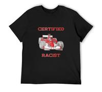 Certified Racist Racer Boost Speedster Certified Race Retro Men's T-Shirt Unisex Black Cotton Print Tee Shirts M