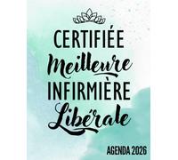 Certifiée Meilleure Infirmière Libérale: organisateur et planificateur de tournées, 1 page par jour de 6h à 21h,+ km + CA et bilan mensuel, 385 pages en noir et blanc, Format A4.