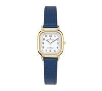 Certus Montre Femme Acier Doré Cuir Bleu 646514