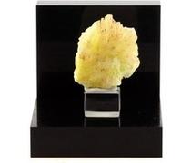 CERUSITE JAUNE - Pierre Naturelle en Provenance de la République du Congo, M'fouati - Cristal Rare et Brillant, Collection Minérale 53.9 ct - Certificat d'Authenticité Inclus 24 x 20 x 8 mm Jaune G