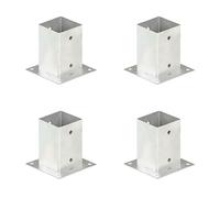 Cervaline Ancres de Poteau 4 pcs Métal galvanisé 91 mm,Quincaillerie,Clôtures & barrières,Poteaux & traverses de clôture,3.91 kg-145449